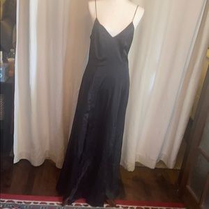 Black satin dress size medium